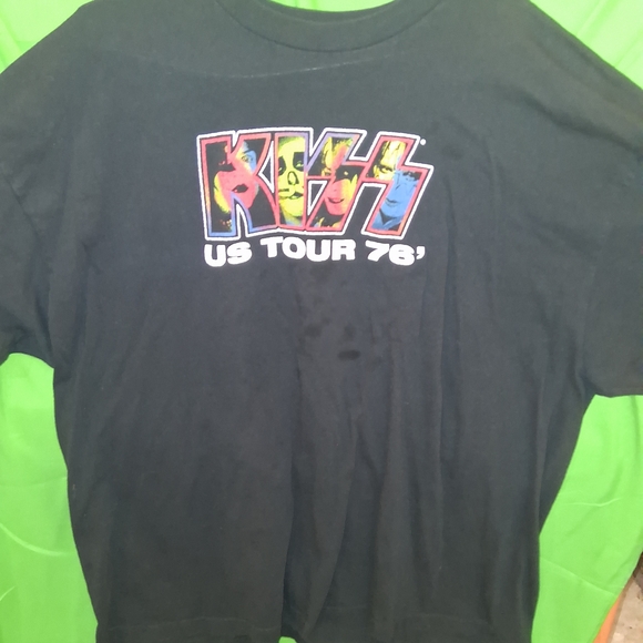 Kiss Other - Vintage Kiss World Tour 76 Tshirt